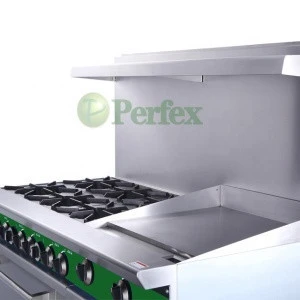 perfex 48 inch gas stove cooker  36 inch gas griddle catering equipments  machine combination range cooker