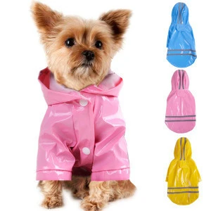 pet hooded jacket clothes coat pu coat luxury dog waterproof