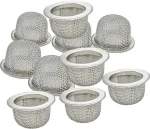 Pipe Screens  Stainless Steel Conical Design Bowl Screen Filters with Metal Box. Adjustable Size