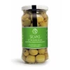 Premium Pitted Green Olives Packed in Glass Jar