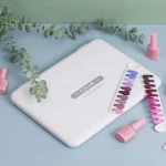 plastic nail art display book nail chart colour nail color display stand