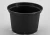 Import plastic plant pots wholesale, black flower pot, 2.5 gallon planter pot from China