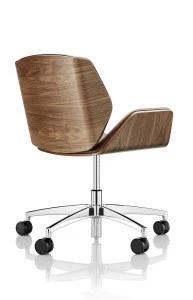 Plywood Black walnut leather  Office Chair  OC001