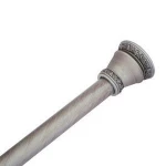 poly resin metal curtain rod assembly