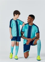 Polyester Football Wear Parent-Child New Design Soccer Training Tracksuit Uniform Jersey Football