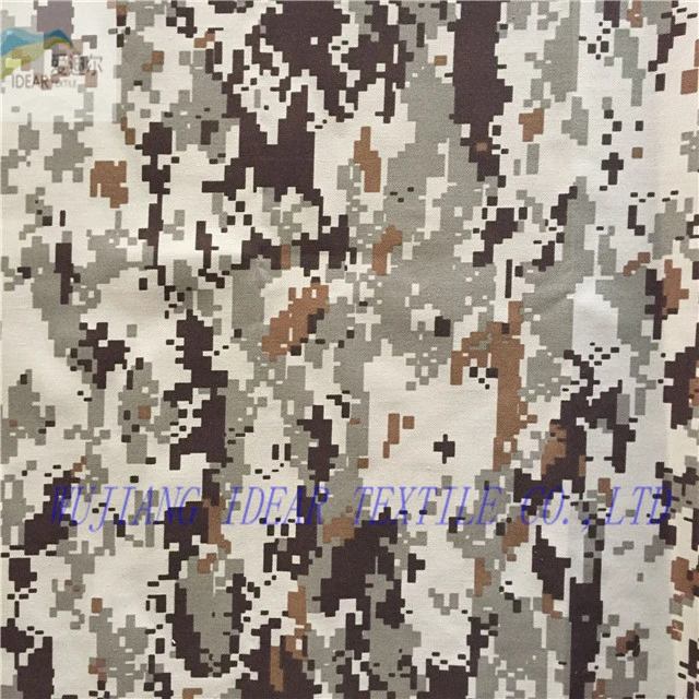 Polyester/Cotton camouflage printed fabric