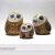 Import polyresin craft owl family solar spot light garden decoration from China