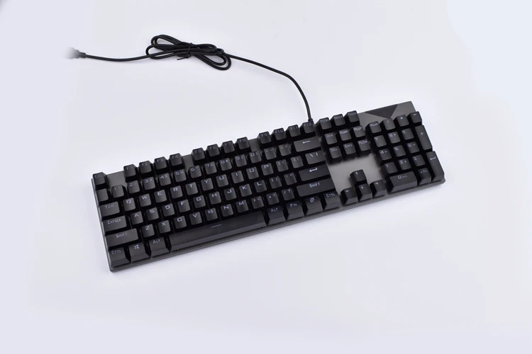 Popular Gaming 104 Floating Metal 108 keys standard keyboard Whit Led Light Mechanical Keyboards
