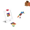 Popular quality Exercise Balance Ability tangram toy jigsaw puzzle Teaching Tool learning resources 4d tangram