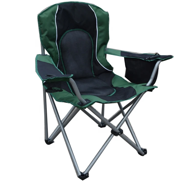 Portable Deluxe Oversize Padded  folding camping chair lawn with Armrest