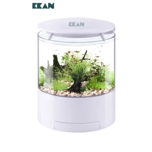 portable mini desktop acrylic led light usb aquarium fish tank