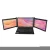 Import Portable USB C  IPS HDR tri screen LCD monitor for laptop from China