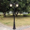 Post Light Pole Mount Outdoor Garden Driveway Lamp 2-Head Lighting Lantern 200W