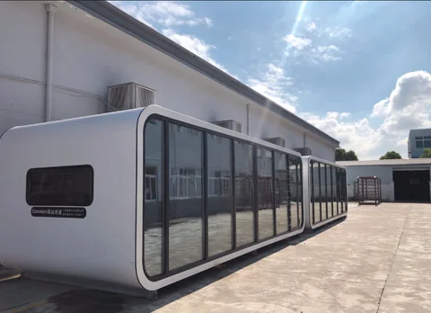 Buy Prefab House Living And Working Apple Cabin Customized Outdoor ...