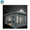 Prefabricated aluminum frame lows sunroom double glass green house
