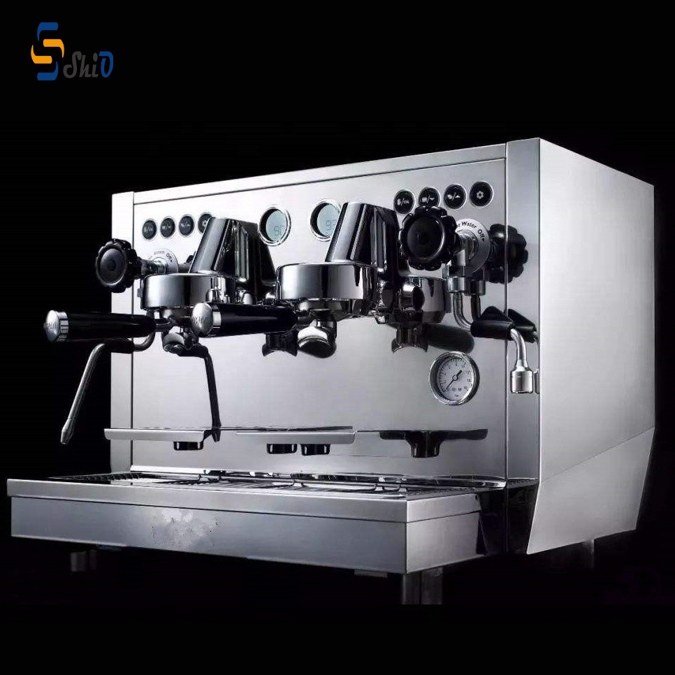 Professional 2 Group Semi Automatic Commercial Espresso Coffee Machines for coffee shop
