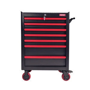 Professional 6 Drawers Tool Equipment Trolley Metal Storage Cabinet With Hand Tool Set For Garage | SHUTER TC5-41B