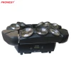 Professional Disco Party Light 9 Eyes Pixel 9X10W 4 IN1 LED Moving Head Spider 3*3-Zone Led Beam Moving Head Light