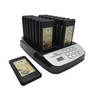 Professional Manufacturer Provide Hotel Restaurant Service Button Pager Wireless Calling Paging System