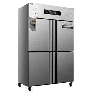 Professional Marine Stainless Steel Chest Display 4 Door Store Freezer Refrigerator For Supermarket