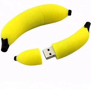 promotional fruit usb flash drive PVC usb memory 2.0 banana usb pendrive