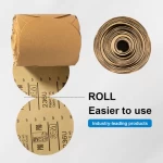 PSA Adhesive Gold Sandpaper Link Roll Sanding Disk Roll Abrasive Disc Rolls 6