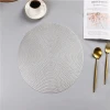 PVC round placemat table mat hot insulation table mat steak pad