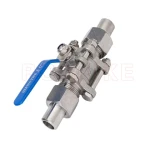 Q21F-16P   Stainless Steel CF8 CF3 CF8M CF3M Three-piece Union Butt Welding Manual Ball Valve