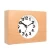 Import QingFeng Small Size Wood Crafted Home Office Table Desk Clock with Custom Shape Logo from China