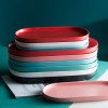 Quality glazed ceramic plate hotel creative western food plate salad dessert plate INS tableware set