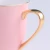 QYD White mugs European matte gold handle porcelain mug ceramic gift coffee &amp; tea mugs sets