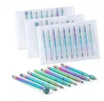 Rainbow Diamond Nail Drill Bit Set 3/32" Milling Cutter for Manicure Rotary Burr Cuticle Bits Drill Accessories