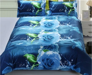 ready goods environmental protection 3d bed cover 7 piece 5d bedding set
