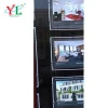 real estate agent led window display double sided hanging crystal light box