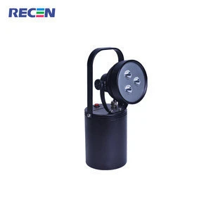 RECEN 3 years warranty IP65 9w Rechargeable LED Portable multifunctional glare explosion-proof searchlight RST8208