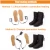 Import Rechargeable Women Battery Powered Heated Boots Electric Heating Snow Shoes Warmer from China