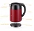 Import red household stainless steel electric kettle double wall 2.0L water kettles auto shut off water boiler from China