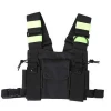Rescue essentials Radio Cheat Harness Rig Bag Bright Green Holster Vest With Reflective Strip