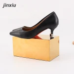 Retail boutique shoe store high quality shoe rack display rack golden cube shoe display rack