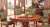 Import Retro marble surface round dining table, European double-layer dining table and chair, all solid wood carved round dining table from China