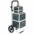 Import reusable travel trolley Portable folding wheeled roller shopping bag cart from China