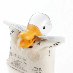 Rice-measuring cup Clip cup duck orange CH-2034 made in Japan