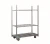 Import Rolling Cage Cart Wire Roll Container with Shelves Supermarket Transport Steel Silver Accessories Mesh Industrial Surface Wheel from China