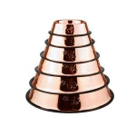 Rose Gold Pet Feeder Bowls Dog Bowl Stainless Steel Dog Food Bowl Anti-Skid Rubber Base Pet Feeder