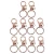 Import Rose Gold Swivel Lobster Clasp Trigger Clip Key Ring Keychain Split Ring DIY from China