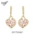 Import ROYI Jewelry New Collection 14K Gold Plated Multi Colored Stone Silver Earrings Women from China