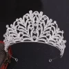 RS216 Wholesale Rhinestone Big Tiaras Flower Crown Girls Bridal Tiaras Wedding Hair Crown