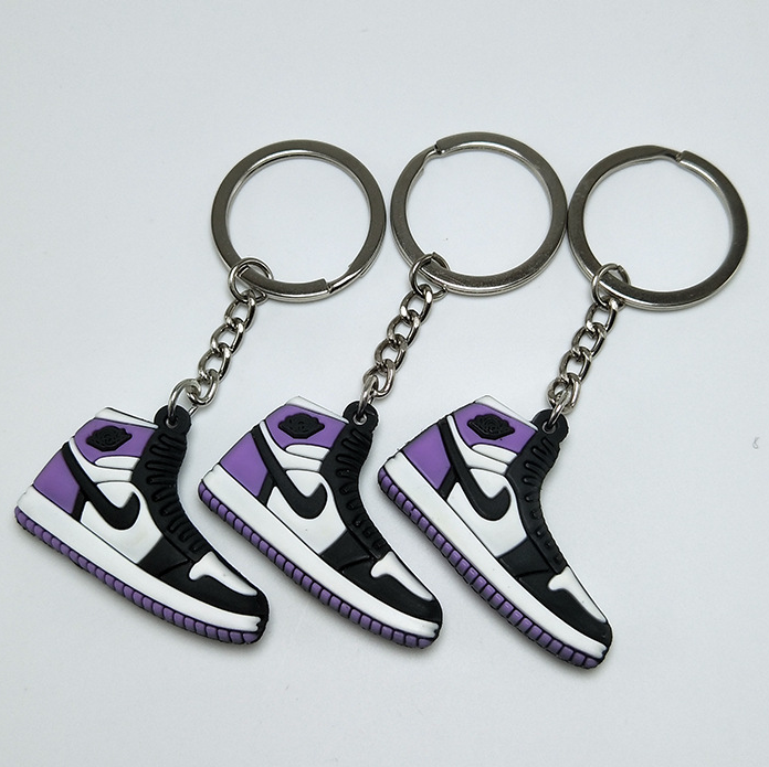 Rubber PVC Mini Air Mix 3d basketball sneaker shoe sport keychains for promotional gifts souvenir advertising custom