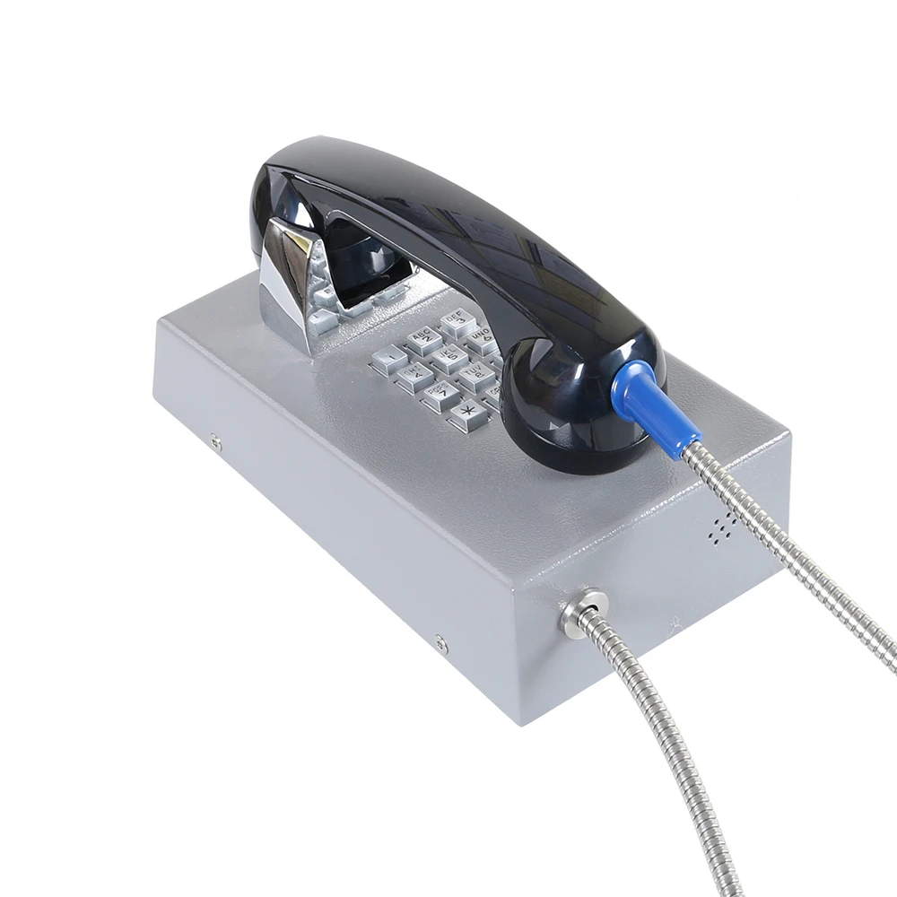 Rugged Handset PSTN Telephone for Prisoner, Vandal proof Analog Jail Telephone with Volume Control Button