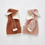 SADI autumn winter knitted sweater infant rabbit ears cloth newborn girl outwear top sweatshirt cartoon baby boy hoodies